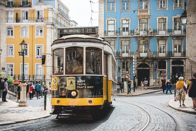 cable car Lisbon Portugal