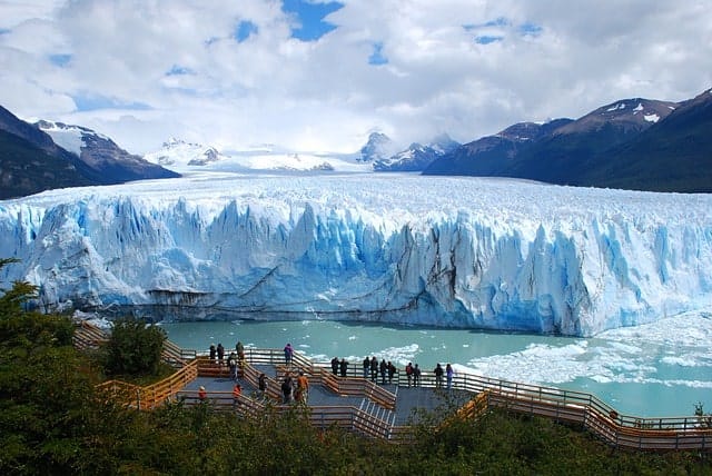 Perito Glacier mountains in Argentina