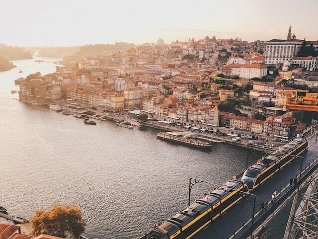 view from the top of porto, portugal