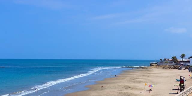 Beach at Ballenita, Ecuador
