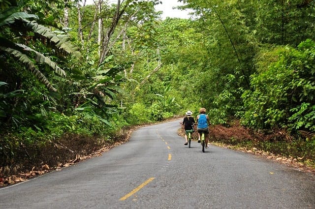 exploring the outdoors, biking in Panama
