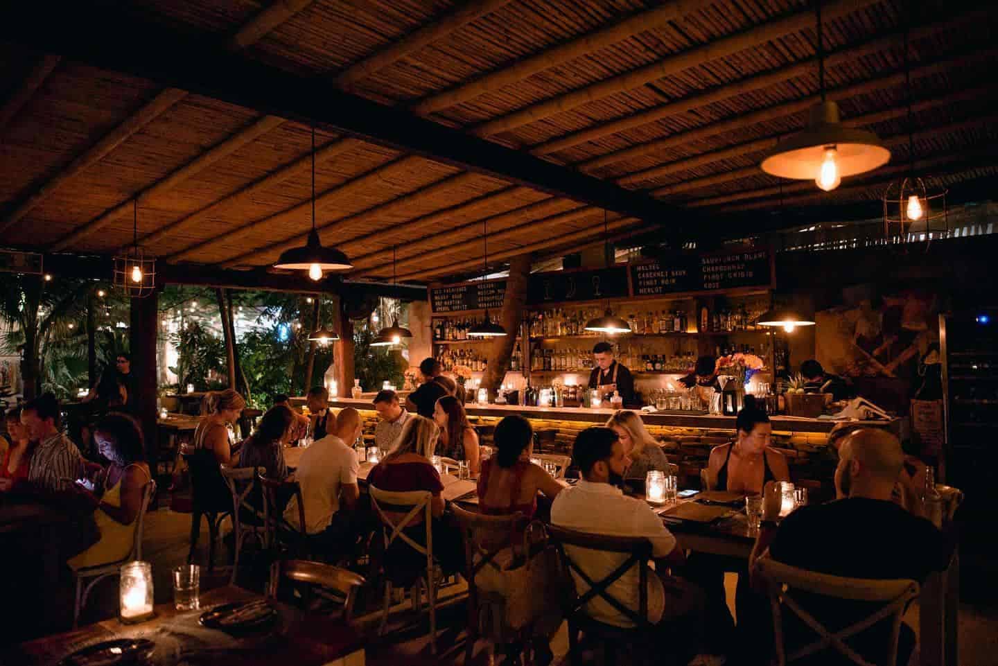 Things to do in Tulum at Night : Casa Banana Restaurant Tulum Mexico