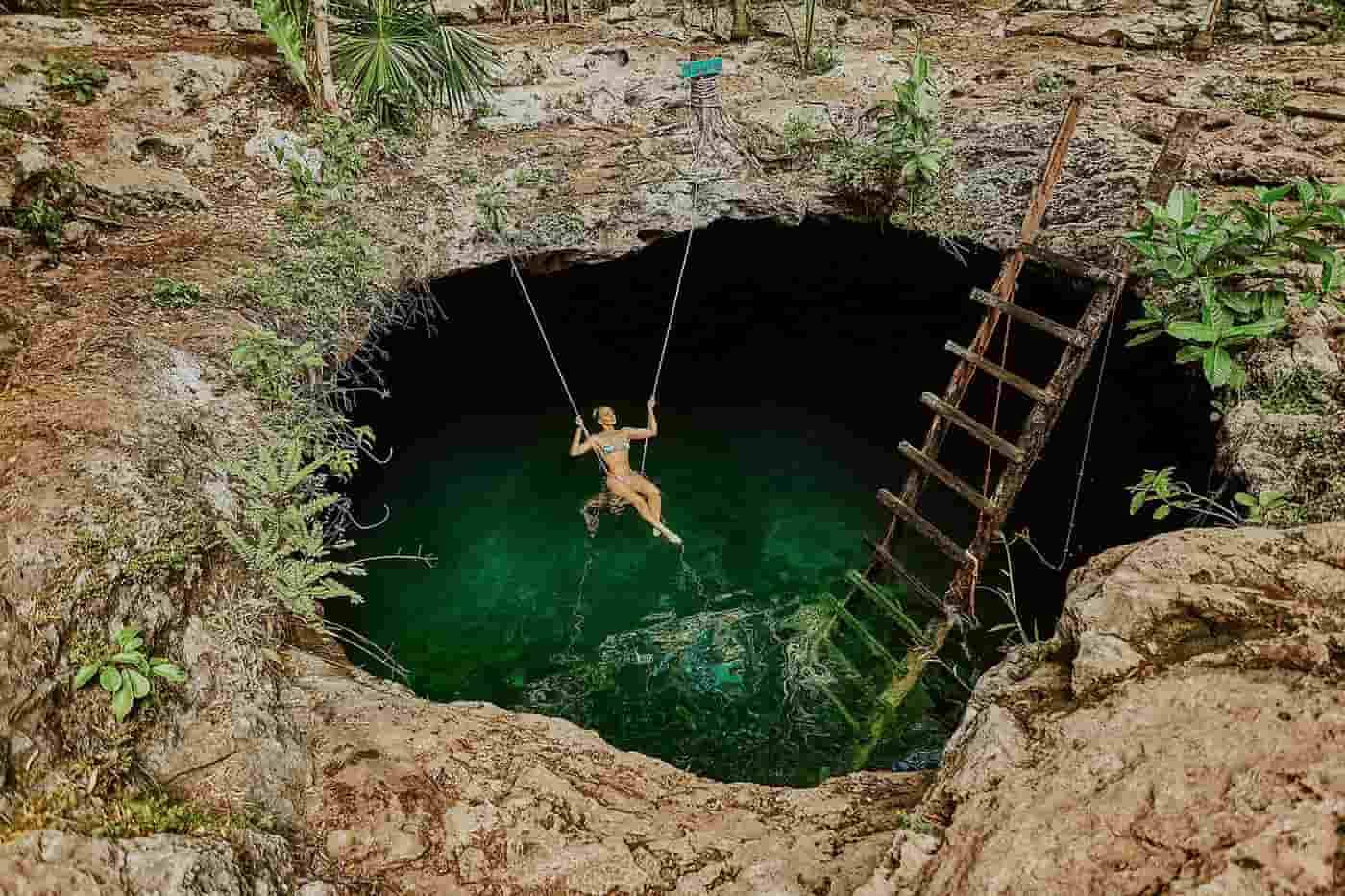 Cenote Calavera Tulum Mexico